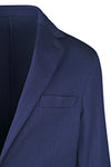 Unlined Single-Breasted Jersey Herringbone Blazer