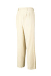 Double Pleated Wide-Fit Straight Trousers