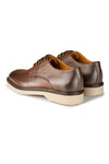 Textured Leather Lace-Up Derby Shoes