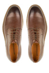 Textured Leather Lace-Up Derby Shoes