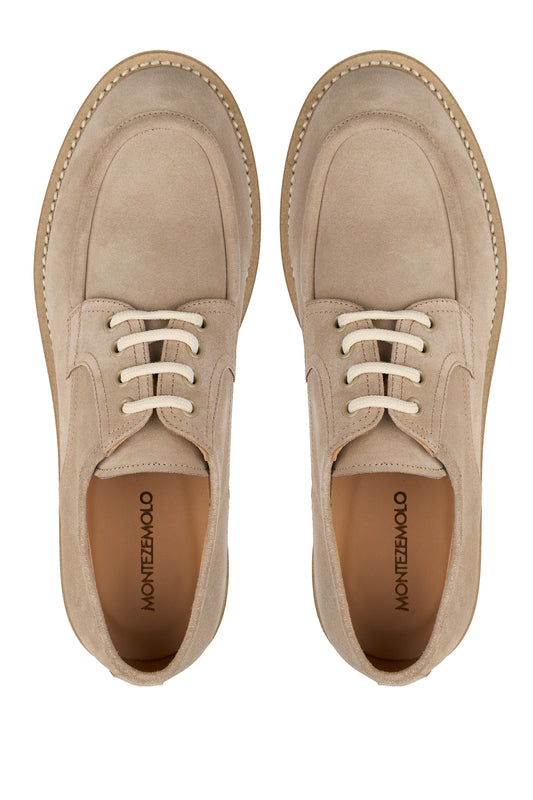 Boat-Style Suede Derby Shoe