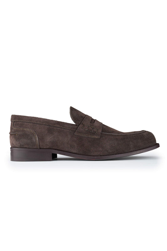 Calf Suede Penny Loafer