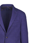 Singlebreasted Unlined Pied-the-Poule Wool Jacket