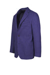 Singlebreasted Unlined Pied-the-Poule Wool Jacket