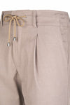 Drawstring Trousers with pleat