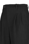 Double Pleated Wide-Fit Straight Trousers