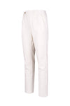 Stretch Cotton Twill Chino Pants with Pleats