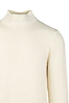 Ribbed Half-Neck Sweater