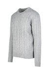 Cable-Knit Crew Neck Sweater