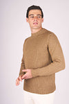 Retained-Stitch Wool Blend Sweater