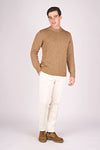 Retained-Stitch Wool Blend Sweater