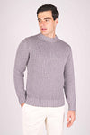 Retained-Stitch Wool Blend Sweater