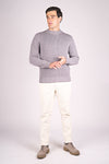 Retained-Stitch Wool Blend Sweater