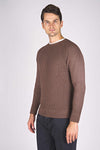 Ribbed Wool Crew Neck Raglan Sweater