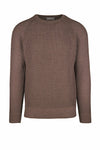 Ribbed Wool Crew Neck Raglan Sweater