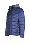 Puffer Jacket with Removable Hoodie Bib