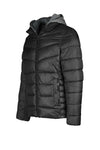 Puffer Jacket with Removable Hoodie Bib