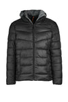 Puffer Jacket with Removable Hoodie Bib