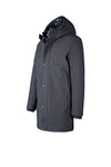 Mid-Length Parka with Removable Bib