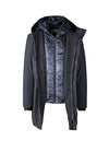 Mid-Length Parka with Removable Bib