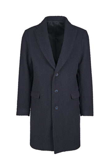 Single-Breasted Casentino Wool Coat