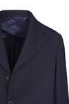 Unlined Singlebreasted Pure Cashmere Wool Coat