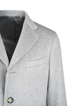 Single-Breasted Pure Cashmere Coat