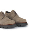 Lug Sole Suede Derby Shoes