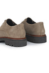 Lug Sole Suede Derby Shoes