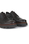 Lug Sole Leather Derby Shoes