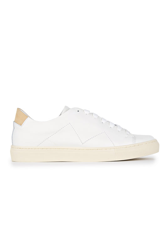 White Calf Leather Sneakers