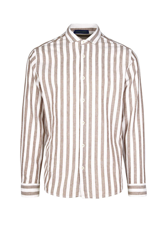 Striped Linen Blend Shirt