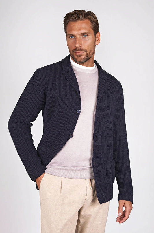 Knitted Cotton Cardigan Jacket